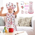 thumbnail image 1 of Lisbinx - Juego de cocina y repostería para niños, disfraz de cocina, juego de rol, delantal y sombrero, 1 of 1