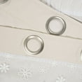 thumbnail image 6 of Lush Decor Dylin Flower Window Curtain Panel - Ivory - 40 X 84, 6 of 11