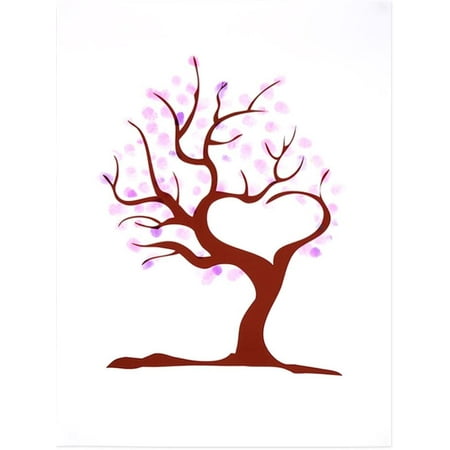 D'empreintes digitales d'arbre, bricolage peinture d'empreintes digitales,Tableau de Signature DIY Invité Sign in Toile Peinture décorations pour Mariage,21x30 cm D'empreintes digitales d'arbre, bricolage peinture d'empreintes digitales,Tableau de Signature DIY Invité Sign in Toile Peinture décorations pour Mariage,21x30 cm