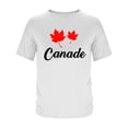 thumbnail image 4 of Xdegoge July First Canada Day Tshirt for Men Classic Fit Crew Neck Short Sleeve Twin Maple Leaf Graphic Tops Casual Summer Holiday Celebration Patriotic Festival Tee, 4 of 4