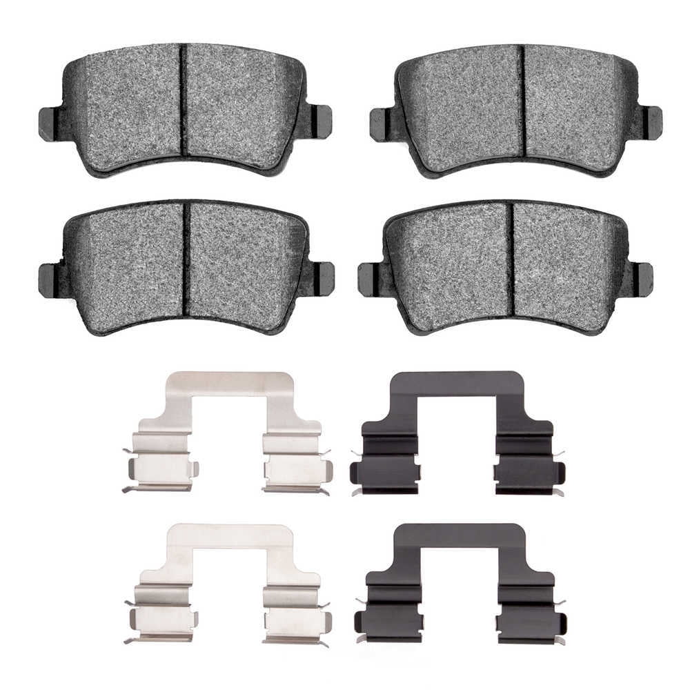 Dynamic Friction Company 1551-1307-02 DFC 5000 Advanced Brake Pads - Ceramic and Hardware Kit - OE