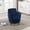Navy, variant on Modern 360 Degree Swivel Accent Chair Armchair, Upholstered Barrel Arm Chairs With Gold Stainless Steel Base, Reading Corner Chairs for Nursery Bedroom