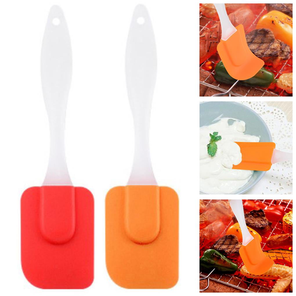 Silicone Cream Baking Scraper Non Stick Butter Spatula Cutter Chocolate  Smoother Heat Resistant Kitchen Pastry Tools Scraper Ns2