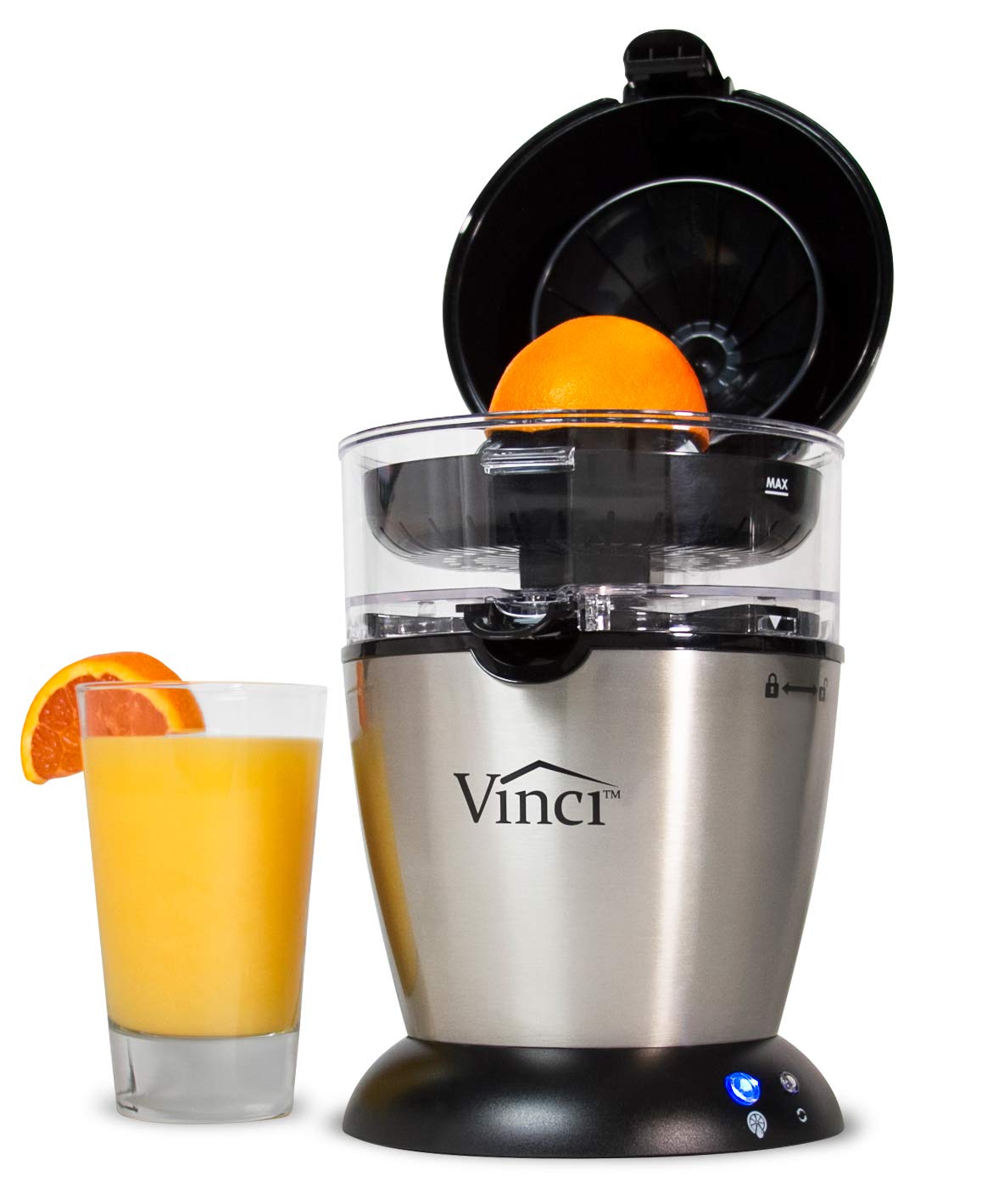 Vinci Electric Citrus Juicer, Stainless Steel, HandsFree