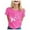 Hot Pink, variant on Women's Workout Top Loose Fit Relaxed Gym Tee Hot Pink S