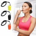 thumbnail image 1 of Colored Referee Whistle Compact Loud Crisp Sound High Decibel Basketball Soccer Training Whistle Sports Supplies, 1 of 7