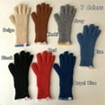 thumbnail image 2 of Grey Color Pure Color Gifts for Women Girl Solid Color Royal Color Riding Split Finger Gloves Touch Screen Gloves Knitted Woolen Gloves Thick Warm BEIGE, 2 of 8