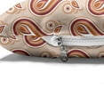 thumbnail image 4 of Paisley Pet Bed, Contemporary Illustration of Persian Style Paisley and Patterns Print, Resistant Pad for Dogs and Cats Cushion with Removable Cover, 24" x 39", Pale Orange Pale Peach, by Ambesonne, 4 of 4