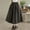 Black(New), variant on Women's Fashion Plaid Woolen Casual Loose A Line Skirt Elastic Waist High Waisted Skirt with Pockets