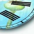 thumbnail image 3 of Designart Oversized Multicolor Analog Round Farmhouse Modern Wall Clocks, CLM31178-C23, 3 of 3