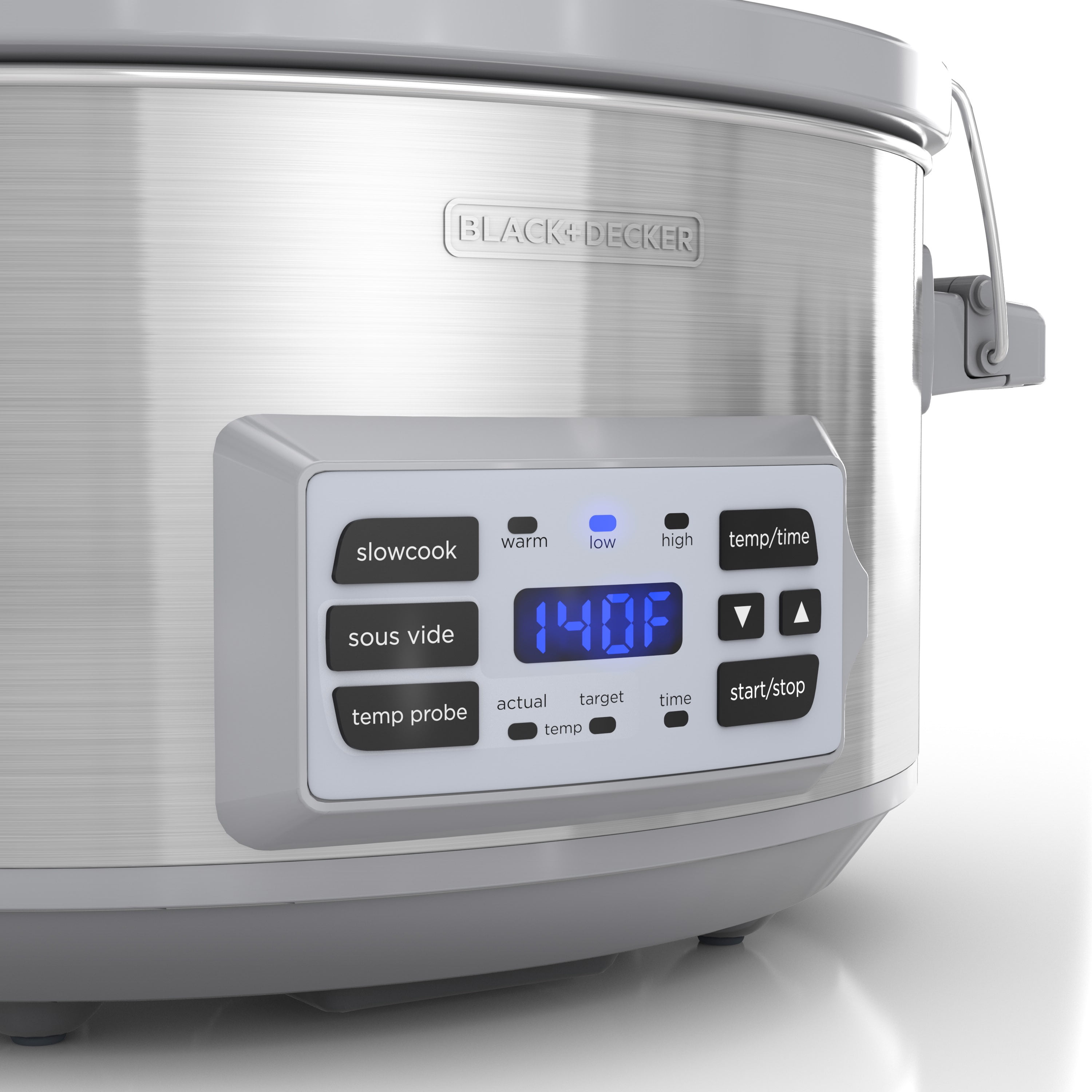 BLACK+DECKER 7-Quart Digital Slow Cooker with Temperature Probe +
