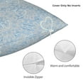 thumbnail image 6 of YFYANG Square Decorative Throw Pillow Case (Without Pillow Insert), Blue Heart Texture Bedroom Sofa Car Cushion Cover, 26"x26", 6 of 9