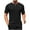 Black, variant on AHTJRT Mens Summer Casual Ribbed T Shirts Short Sleeve Round Neck Pullover Athletic Tops Tees Black 2XL