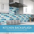 thumbnail image 2 of Vamos Tile 10 Sheets Peel and Stick Tile Backsplash, 12"x12" Light Color Stick on Wall Tiles, Self Adhesive Tile Sticker for Kitchen Backsplash and Bathroom(Blue Marble Look), 2 of 8