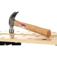 thumbnail image 4 of Hyper Tough 16-Ounce Hardened Steel, Wooden Handle Claw Hammer, 4 of 6