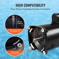 thumbnail image 4 of KFFKFF 56Y 3450RPM 115/230V 9/4.5 Amps 1HP Pool Pump Motor 90μF/250V Capacitor, 4 of 9