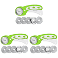 thumbnail image 1 of Cortador Rotativo Perforador Con 5 Cuchillas Adicionales Rodillo Patchwork () Verde, 1 of 3