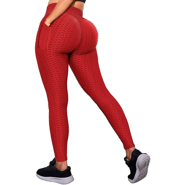  TIK Tok Leggings For Women,Workout Leggings,High Waist Yoga  Pants Tummy Control Ruched Butt Lifting Stretchy Leggings Textured Booty  Tights