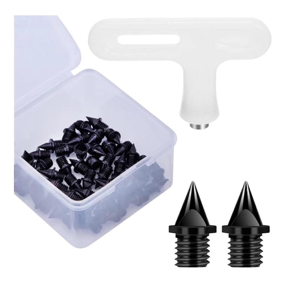 50 Track and Field Spike Replacement Set - 5mm Lightweight Sprint Spikes for Track and Field Running Shoes and Sports Practice (Adults)