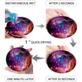 thumbnail image 2 of RYLABLUE Galaxy Starry Sky Set of 6 Round Coaster for Drinks, Absorbent Ceramic Stone Coasters Cup Mat with Cork Base for Home Kitchen Room Coffee Table Bar Decor, 2 of 5