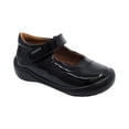 thumbnail image 1 of Zapato Escolar Coqueta para niña en charol negro Castor con tira de contacto, 1 of 5