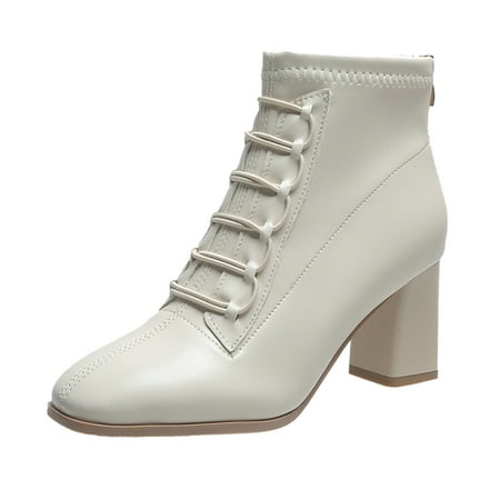 

Women s Boots Shoes Leather Fashion Heels Color Short Thermal Women s Boots