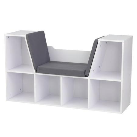 KidKraft Bookcase with Reading Nook - White