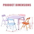 thumbnail image 6 of Homy Casa Kids Picnic Table and Chair Set, Foldable Outdoor Play Set for Camping, Party, or Backyard Fun, 6 of 7