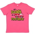 thumbnail image 3 of Inktastic My Daddy is a Firefighter with Fire Truck Youth T-Shirt, 3 of 5