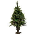 thumbnail image 1 of 3.5' Pre-Lit Mixed Pine Cashmere Potted Artificial Christmas Tree - Multi LED, 1 of 2