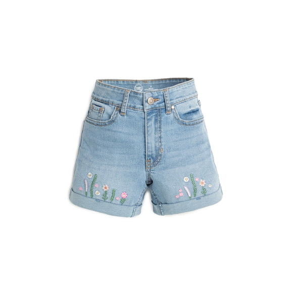 Wonder Nation Girls Fashion Denim Shorts, Sizes 5-18
