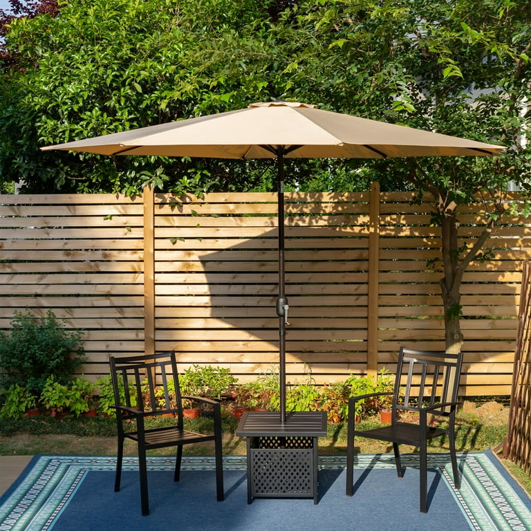 MF Studio 9ft Patio Umbrella with 8 Sturdy Ribs with Push MF Studio 9ft Patio Umbrella with 8 Sturdy Ribs with Push