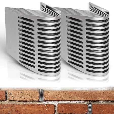 ABCISI 30Pcs Weep Hole Covers for Brick Walls Stainless Steel Mesh Screens Insert for Brick Drain Holes Pest Barrier for Rats Snakes and Other Reptiles
