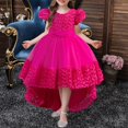 thumbnail image 2 of Lace Tulle Flower Girl Maxi Dress – Formal Wedding Guest Gown for Kids, Regal Party Outfit, Sophisticated Match to Pink Dress for Girls Wardrobe, 2 of 5