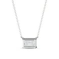 thumbnail image 2 of IGI Certified Lab Grown Diamond Solitaire Pendant Necklace for Women | 8.2X5.8mm Radiant Cut Diamond Necklace with 18 Inch Cable Chain 14K Solid White Gold F-G, VS-SI Quality (1.95 Ctw), 2 of 5