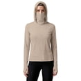 thumbnail image 4 of Craaazy Chandails à Capuchon pour Femmes Sun Protection UPF 50+ à Manches Longues avec Couvre-Visage Intégré et Trous pour les Pouces pour Porter à l'Extérieur, 4 of 7