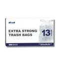 thumbnail image 2 of Plasticplace 13 Gallon Trash Bags 1.0 Mil Clear Extra Tall Drawstring Garbage Can Liners 24"" X 31"" (200 Count), 2 of 5