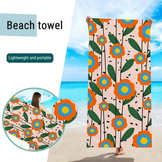 EQWLJWE Oversized Beach Towel , 27 x 59 in Stripe Boho Blue Extra Large Big  Clearance Pool Swim Travel Soft Towels Blanket Bulk for Adult Women Men