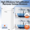thumbnail image 3 of HUMSURE 32 Pints  Protable Dehumidifier for Basement and Home with Drain Hose, Spaces up to 2000 Sq Ft, 3 of 8