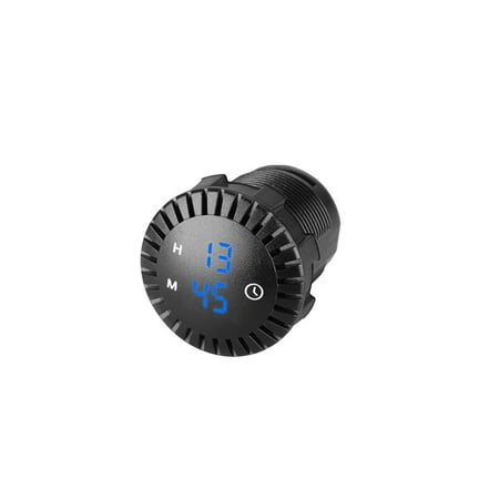 

TENCE Practical Waterproof 12V/24V Car Boat Motorcycle Touch Digital Clock LED Display