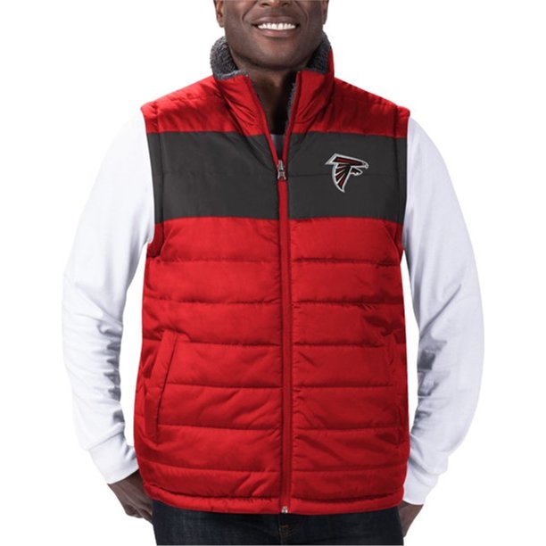 G-III Sports Hombres Falcons Reversible Outerwear Chaleco fal 2XL