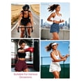 thumbnail image 2 of Cadmus 2 in 1 Women's 5'' Workout Shorts Athletic Gym Running Shorts for Women Phone Pockets,1 Pack,Black,L, 2 of 8