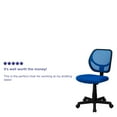 thumbnail image 6 of Flash Furniture Low Back Blue Mesh Swivel Task Office Chair, 6 of 14