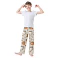 thumbnail image 2 of FORMRS Boys Pajama Pants with Pockets Size 11-12Y Kids Lounge Sleep Bottoms, Fall Pumpkin Pattern, 2 of 8