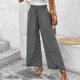 thumbnail image 1 of WILLBEST Pantalones Casuales de Mujer, Culotte de Pierna Ancha con Diseño Floral y Abertura Lateral para Un Uso Diario Cómodo. Mediana, 1 of 6