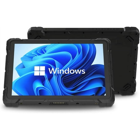 HIGOLEPC Rugged Tablet Windows 11 Pro 10.1in Intel Celeron N4120 MIL-STD-810G 16000mAh Battery 8GB RAM 128GB ROM 5MP 2MP Cameras