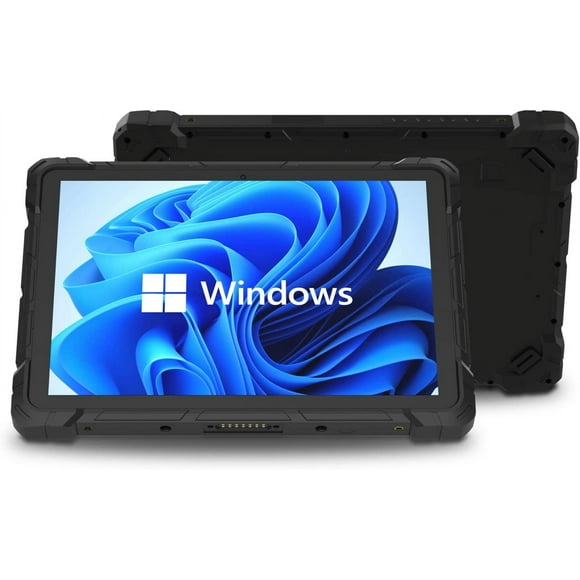 HIGOLEPC Robuste Tablette Windows 11 Pro 10.1in Intel Celeron N4120 MIL-STD-810G 16000mAh Batterie 8GB RAM 128GB ROM 5MP 2MP Caméras