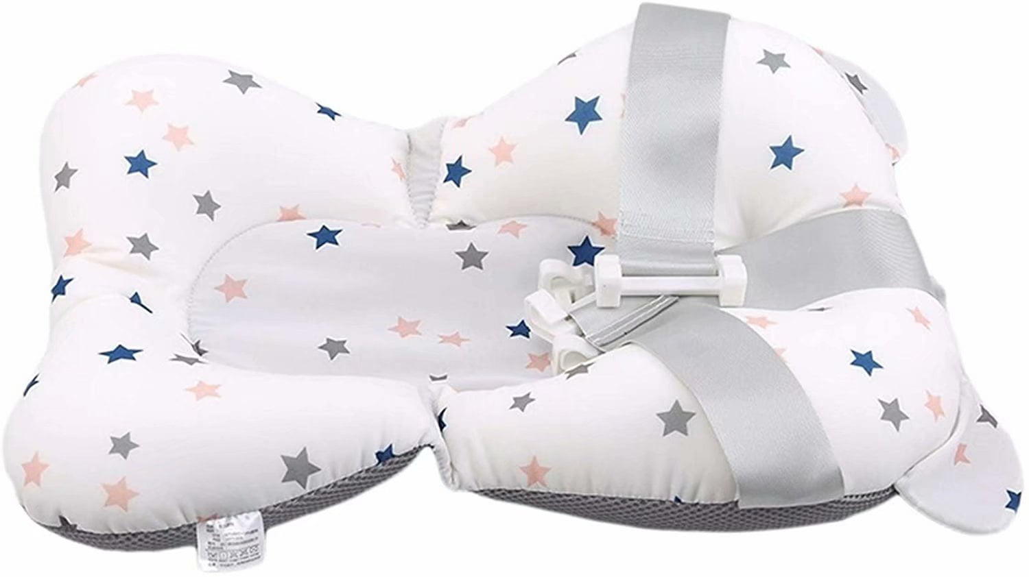 Cribun Baby Bath Seat Infant Bathing Support Mat With 3 Safety Support