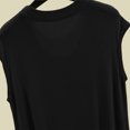 thumbnail image 6 of Asxite Womens Pajamas Casual Loose Breathable Sleeveless Crew Neck Solid Sleep Shirt, 6 of 6