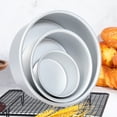 thumbnail image 2 of 3pcs Round Cake Pans Aluminum Cake Baking Molds Wedding Cake Molds Cheese Cake Mold Pans, 2 of 6